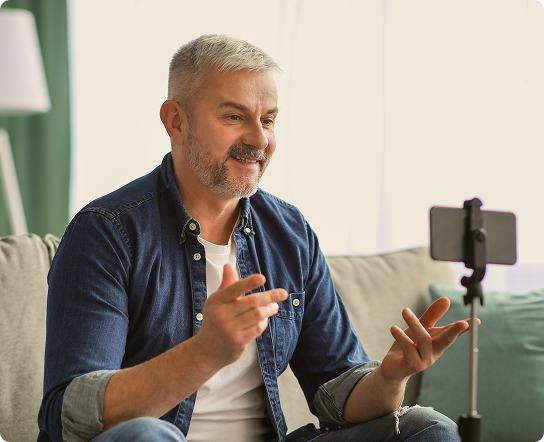 Person with a tablet